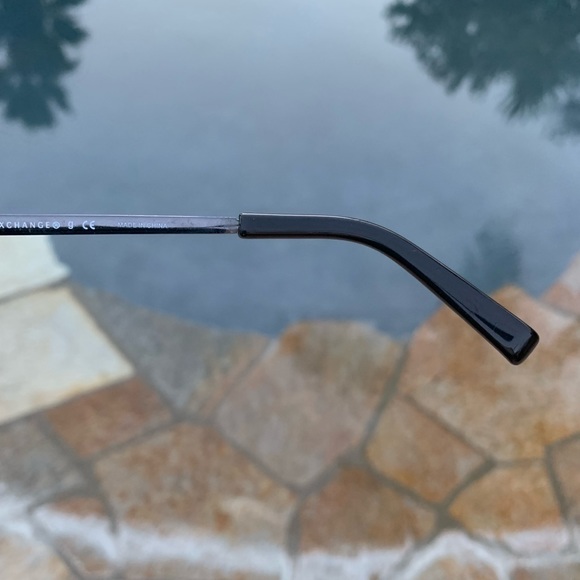 Armani Exchange AX2002 Shiny Gunmetal & Black Aviator Unisex Sunglasses - Picture 6 of 11